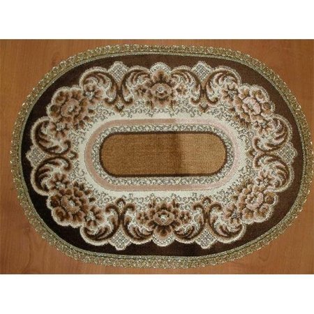 Tapestry Trading V1422BR 14 X 20 In. Begium Doily Verona; Brown